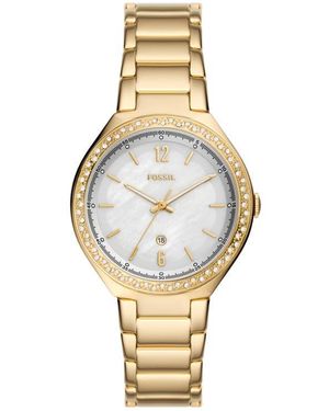 Fossil Ashtyn Three-Hand Mother Of Pearl Dial Bracelet Watch, 36Mm - Metallic