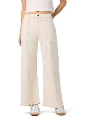 Hudson Jeans Jolene High Waist Wide Leg Jeans - Natural