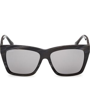 Max Mara 54Mm Navigator Sunglasses - Gray