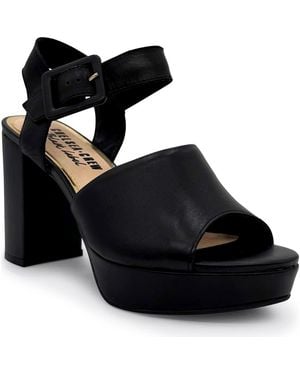 Chelsea Crew Rose Block Heel Platform Sandal - Black