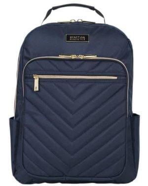Kenneth Cole Chelsea Chevron Quilted Backpack - Blue