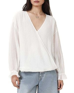AllSaints Penny Textured Top - White