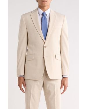 Con.struct Plaid Two-Button Sport Coat - Natural