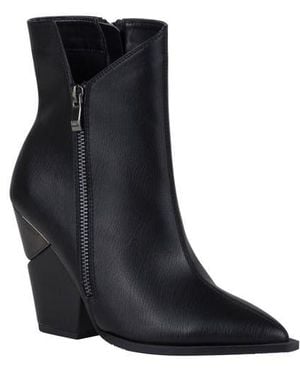 Ninety Union Galaxy Pointed Toe Wedge Boot - Black