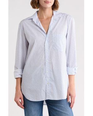 Frank & Eileen Joedy Boyfriend Button-Up Shirt - Gray