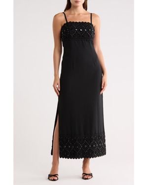 Lilly Pulitzer Vena Embellished Maxi Dress - Black