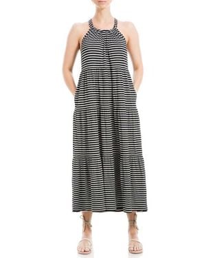 Max studio striped dress deals