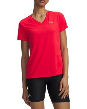 Under Armour Velocity Solid V-Neck T-Shirt - Red