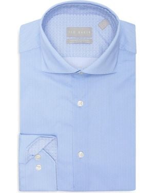 Ted Baker Advanced Tech Stretch Dress Shirt - Blue