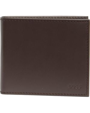 BOSS Randy Leather Bifold Wallet - Brown