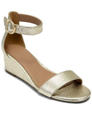 Aerosoles Willis Wedge Heel Sandal - Metallic