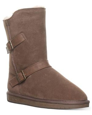 BEARPAW Valerie Faux Shearling Lined Boot - Brown