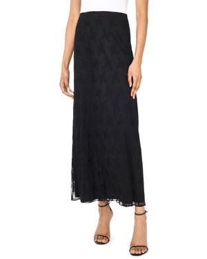Parker Lace Column Skirt - Black
