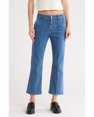 Jonathan Simkhai Ansel Crop Flare Leg Jeans - Blue