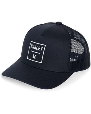 Hurley Square Trucker Hat - Blue