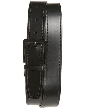 Original Penguin Buckle Leather Belt - Black