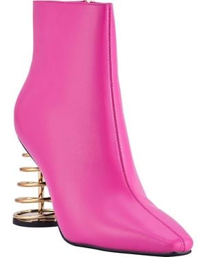 Ninety Union Slinky Coiled Heel Boot - Pink