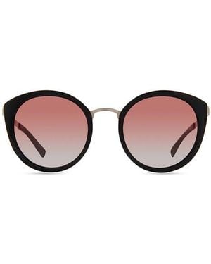 Eco Etna 52Mm Polarized Round Sunglasses - Black