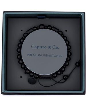 Caputo & Co. Nazar Semiprecious Stone Bracelet - Black
