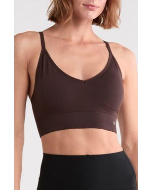 Marika London Keyhole Racerback Sports Bra - Black