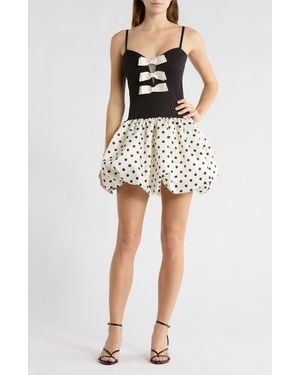 Love By Design Melody Bubble Hem Minidress - Multicolor
