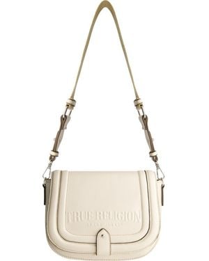True Religion Bombe Saddle Crossbody Bag - Natural