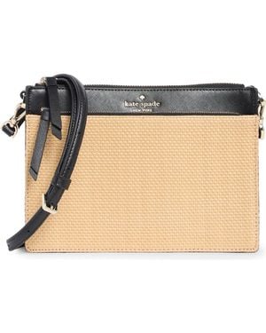 Kate Spade Cameron Straw Crossbody Bag - Multicolor