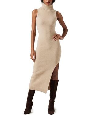 Astr Irina Sleeveless Sweater Dress - Natural