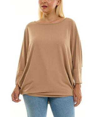 Nina Leonard Dolman Sleeve Tunic - Natural