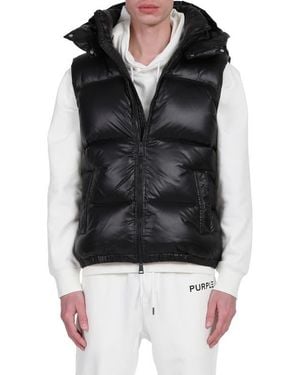 Purple Brand 450 Fill Power Down Puffer Vest - Black