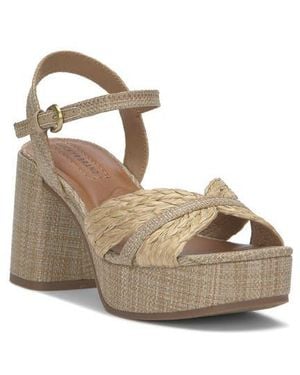 Lucky Brand Marrika Ankle Strap Platform Sandal - Natural