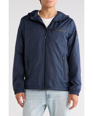 Calvin Klein Hooded Windbreaker - Blue