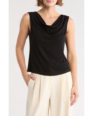 Tart Collections Gigi Draped Tank Top - Black
