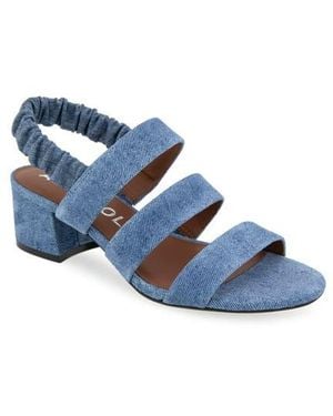 Aerosoles Clarissa Round Toe Slingback Sandals - Blue