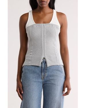 Vigoss Corset Tank Top - White