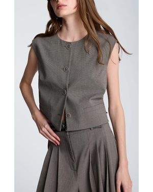 Kenneth Cole Boxy Vest - Gray