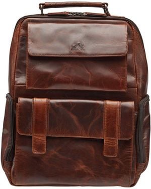 Mancini Buffalo Backpack For 15.6" Laptop - Brown