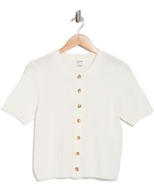 Vigoss Button Front Cardigan - White