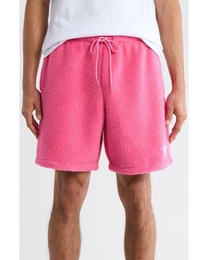 BBCICECREAM Bb Comfy Cloud Fleece Shorts - Pink
