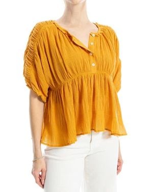 Max Studio Textured Top - Orange