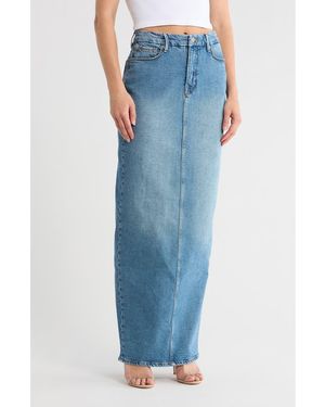 GOOD AMERICAN Denim Maxi Skirt - Blue