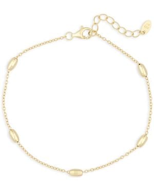 Argento Vivo Textured Station Chain Bracelet - Metallic
