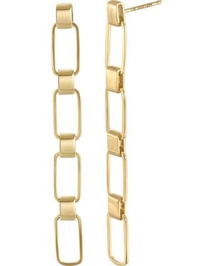 Bony Levy 14K Link Linear Drop Earrings - Metallic