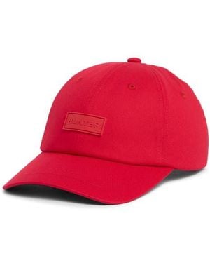 HUNTER Core Twill Baseball Cap - Red