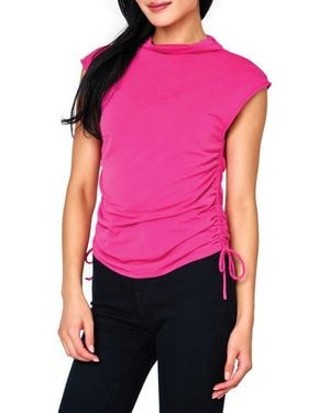 Gibsonlook Funnel Neck Top - Red