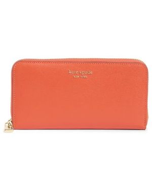 Kate Spade Morgan Saffiano Leather Wallet - Orange