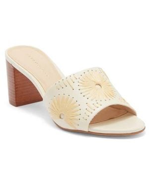 Jack Rogers Susie Raffia Stitched Slide Sandal - Natural
