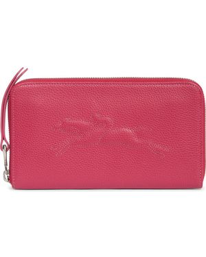 Longchamp Zip Around Wallet - Pink