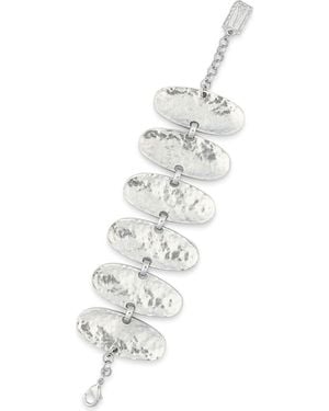 Karine Sultan Oval Plates Bracelet - White