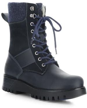 Bos. & Co. Genus Prima Waterproof Platform Bootie - Blue